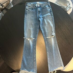 MOTHER Blue Boot Cut Jeans
